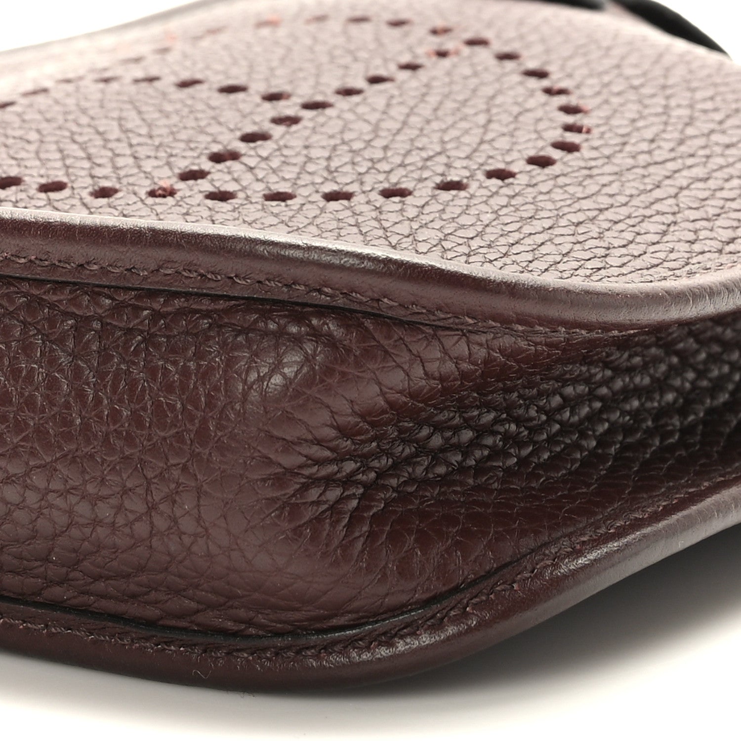 Hermes Taurillon Clemence Evelyne TPM Rouge Sellier 9 of 9