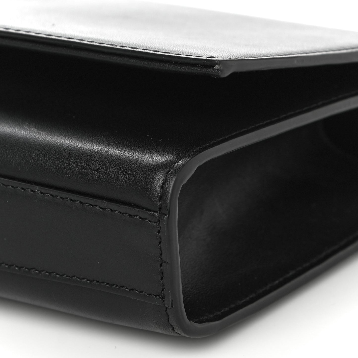 Calfskin Classic Monogram Tassel Clutch Black
