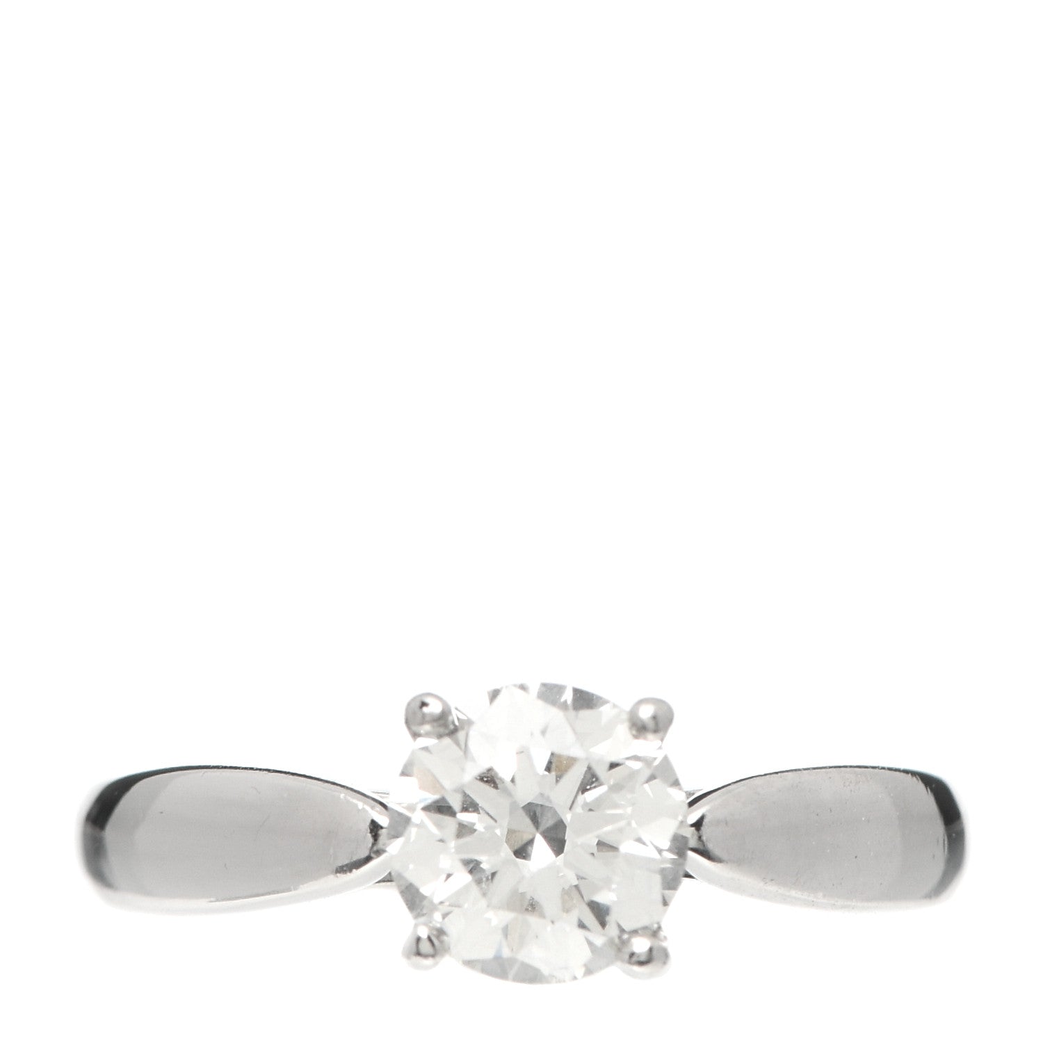 Tiffany Platinum Diamond .69ct Harmony Solitaire Engagement Ring 44 3 1 of 7