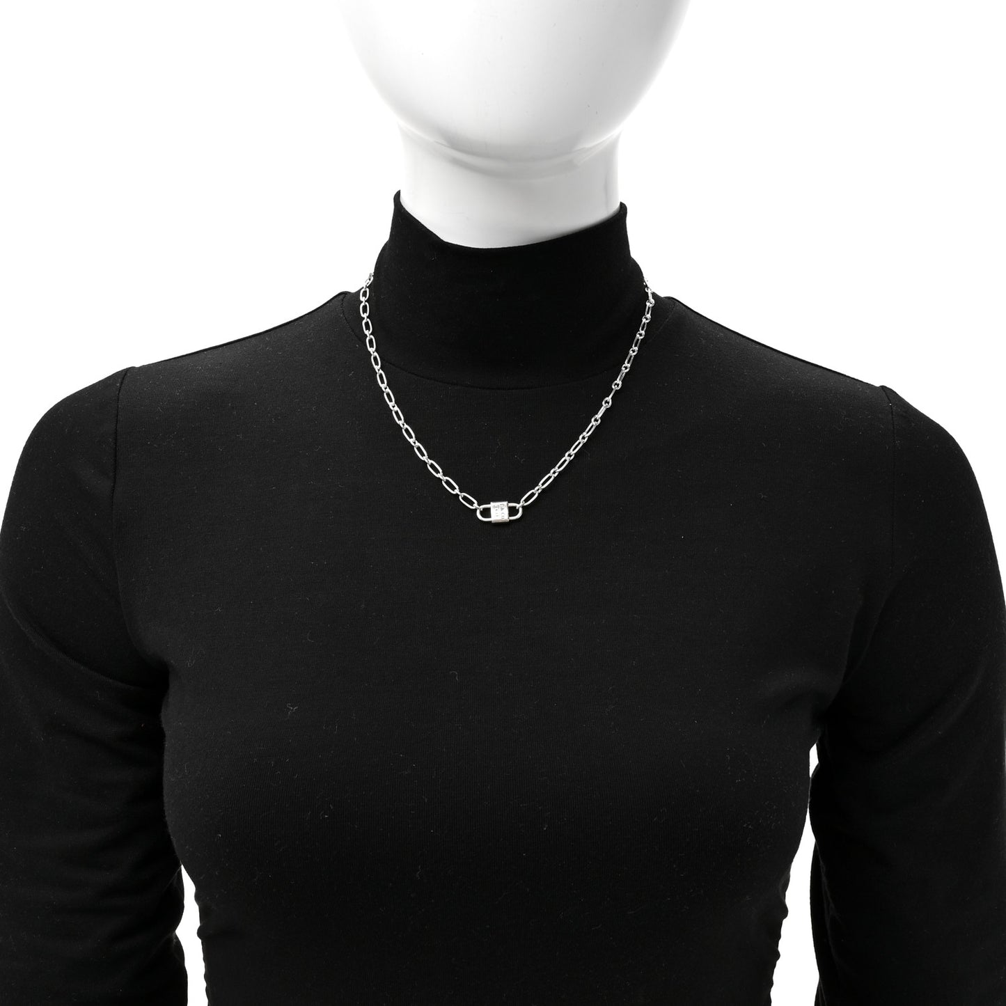 Sterling Silver 1837 Double Lock Necklace