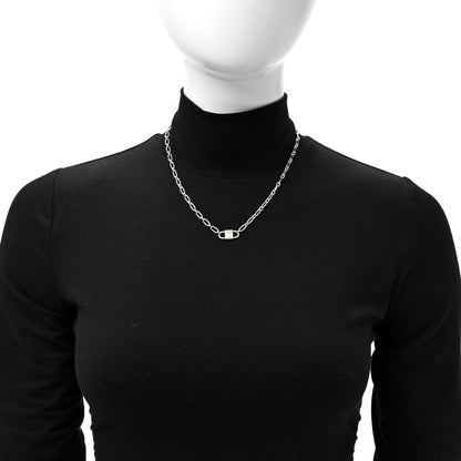 Tiffany Sterling Silver 1837 Double Lock Necklace 2 of 5