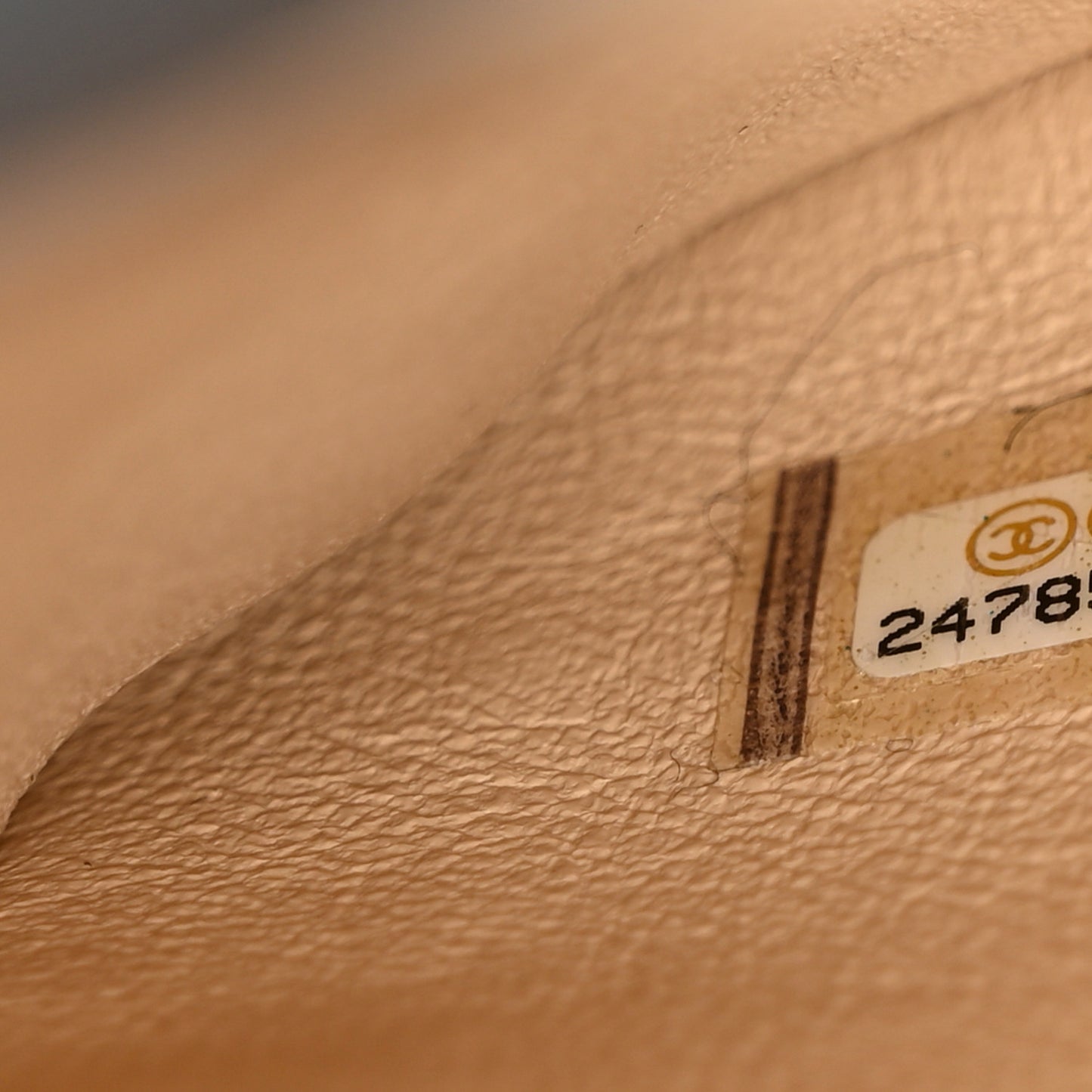 Lambskin Chain Chevron CC Clutch Black