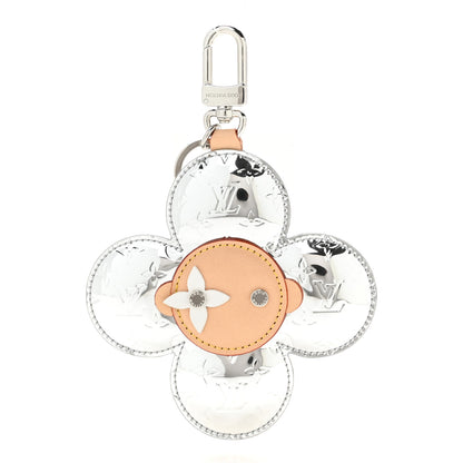 Louis Vuitton Monogram Mirror Vivienne Head Bag Charm Key Holder Silver 1 of 5