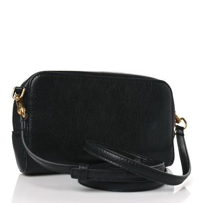 Christian Dior Goatskin Double Saddle Pouch Black 3 of 8