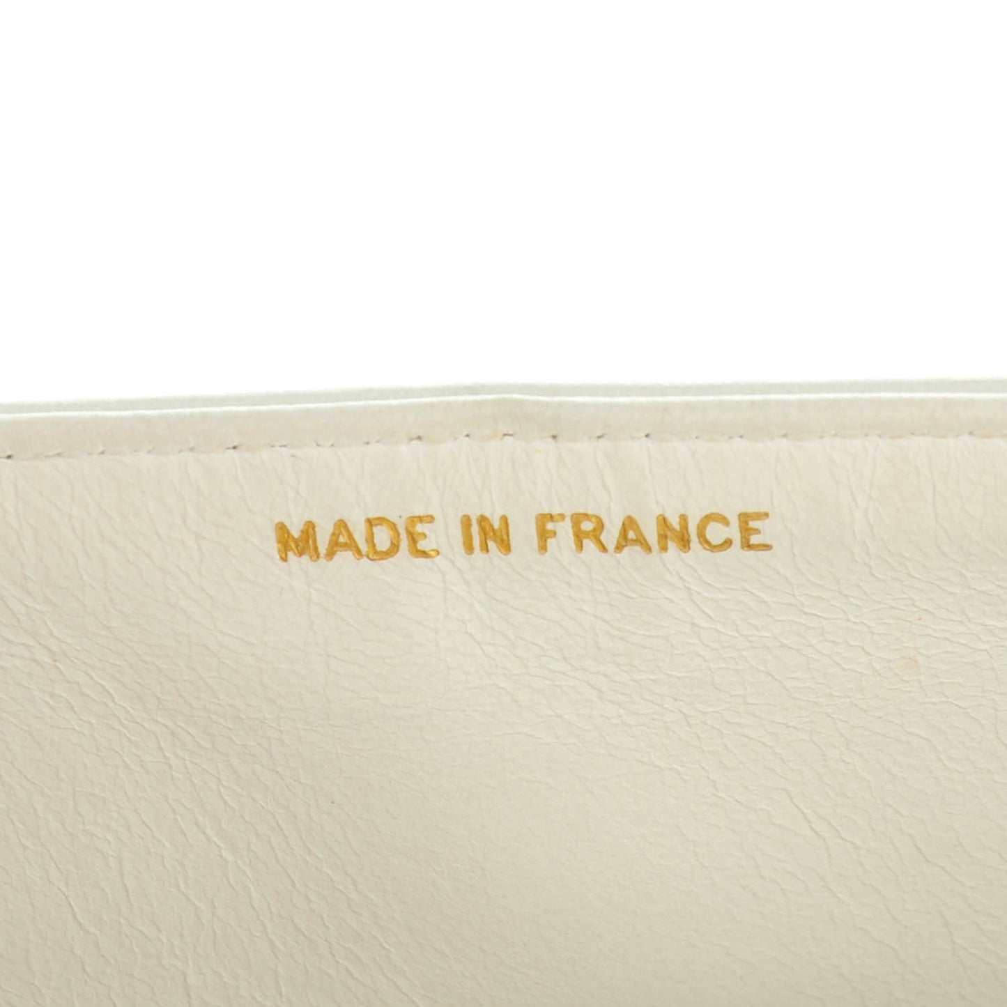 Lambskin Quilted Small Double Flap White
