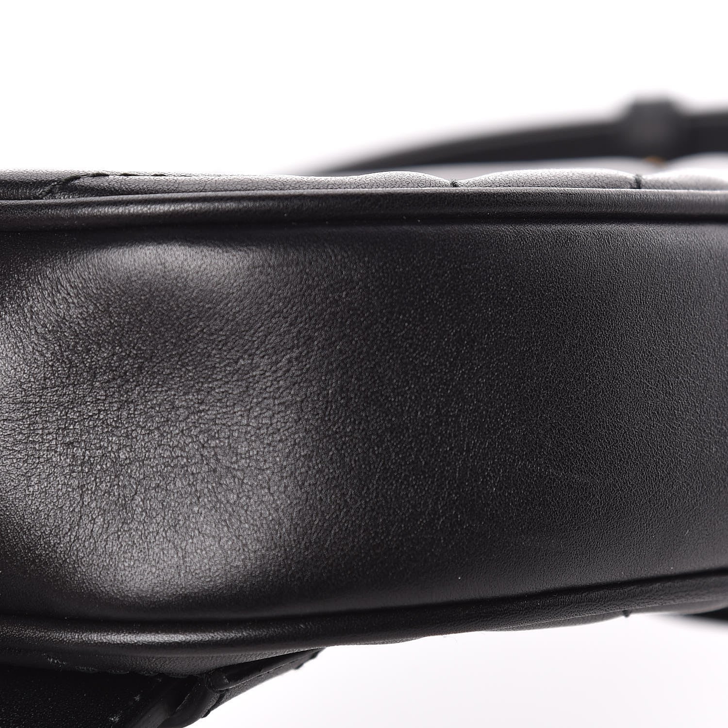 Gucci Calfskin Matelasse GG Marmont Belt Bag 85 34 Black 6 of 10