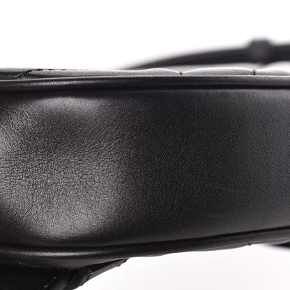 Gucci Calfskin Matelasse GG Marmont Belt Bag 85 34 Black 6 of 10