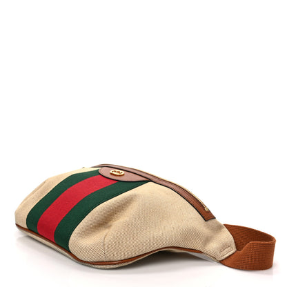 Gucci Vintage Canvas Web Belt Bag Sand Cuir 7 of 7