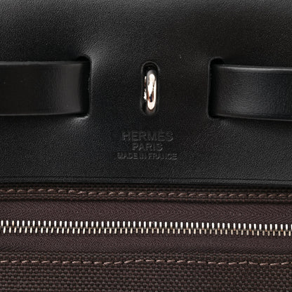 Hermes Military Toile Vache Hunter Herbag Zip Retourne 31 PM Ebene Black 7 of 11