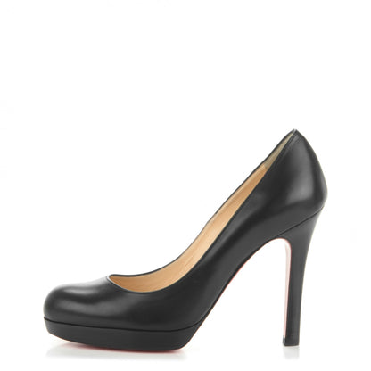Christian Louboutin Calfskin Bruges 120 Pumps 37.5 Black 1 of 7