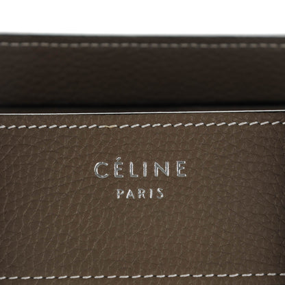 Celine Drummed Calfskin Micro Luggage Souris 8 of 9