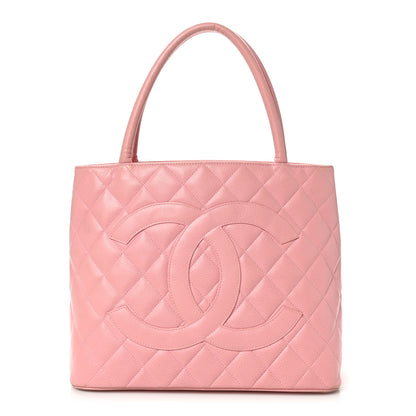 Chanel Caviar Quilted Medallion Tote Light Pink 1 of 13