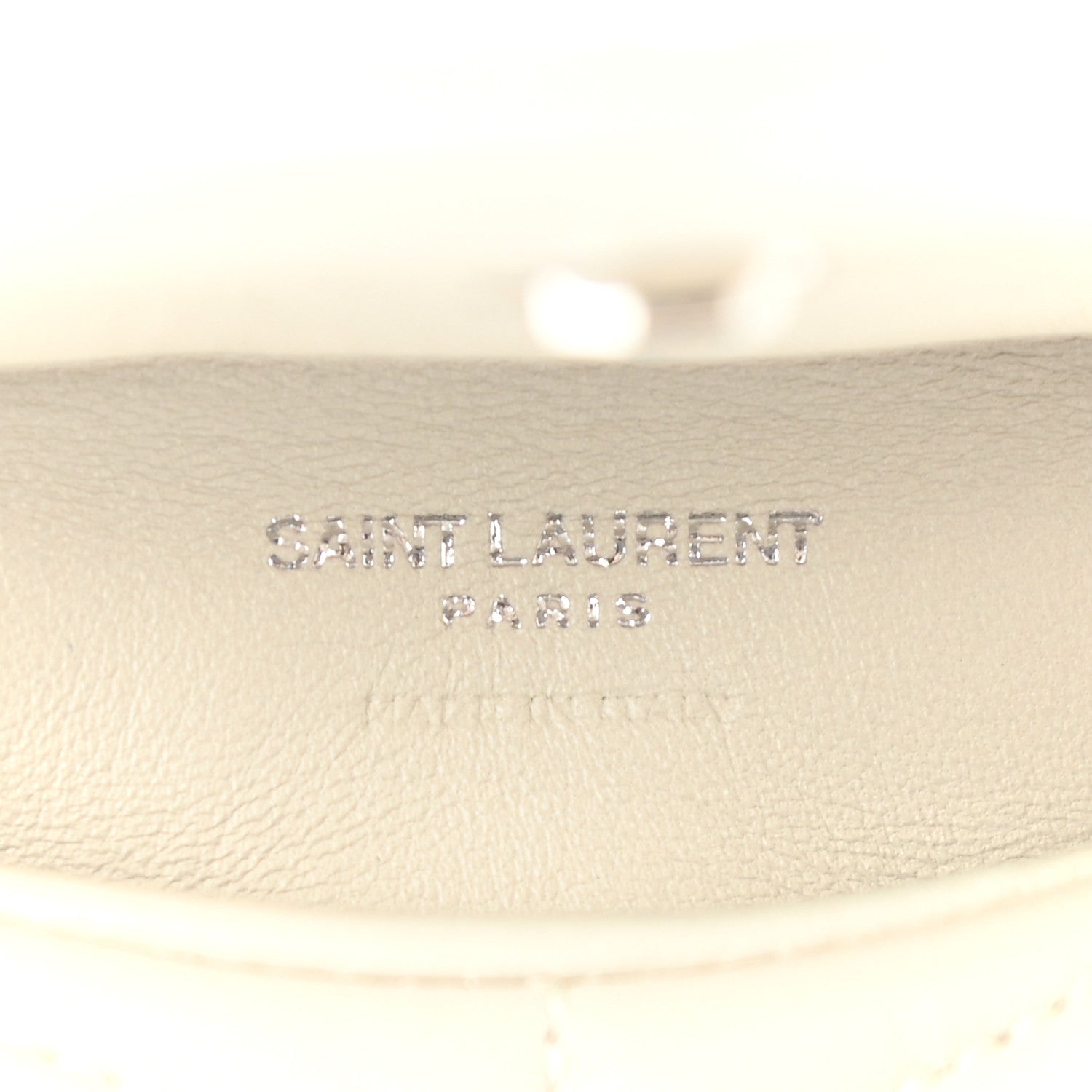Saint Laurent Lambskin Monogram Loulou Puffer Pouch Clutch Crema Soft 7 of 7
