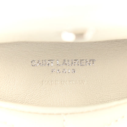 Saint Laurent Lambskin Monogram Loulou Puffer Pouch Clutch Crema Soft 7 of 7