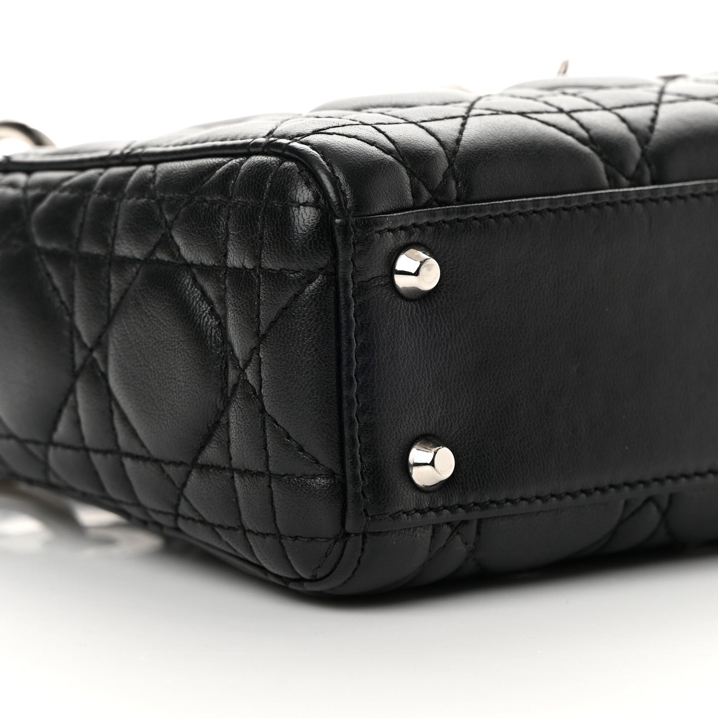 Lambskin Cannage Mini Lady Dior Black