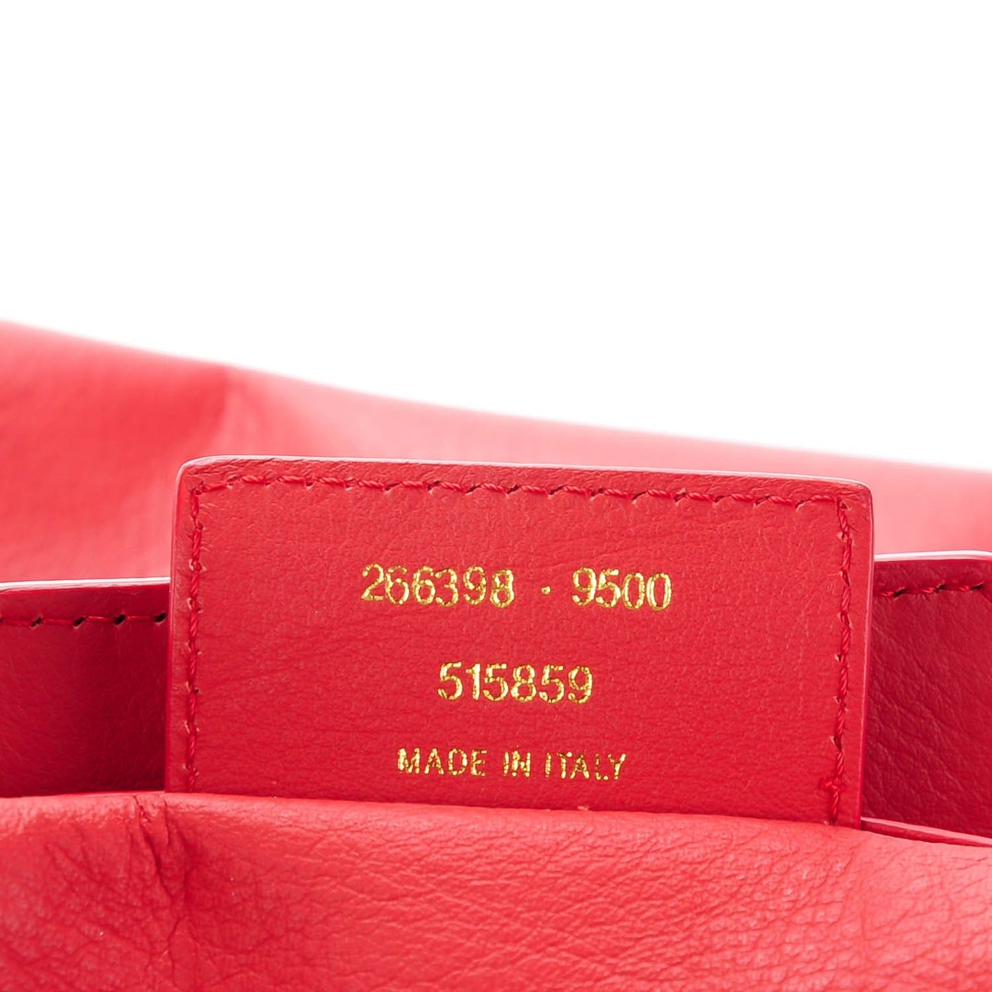 Veau Souple Papier Flap Tote Rouge