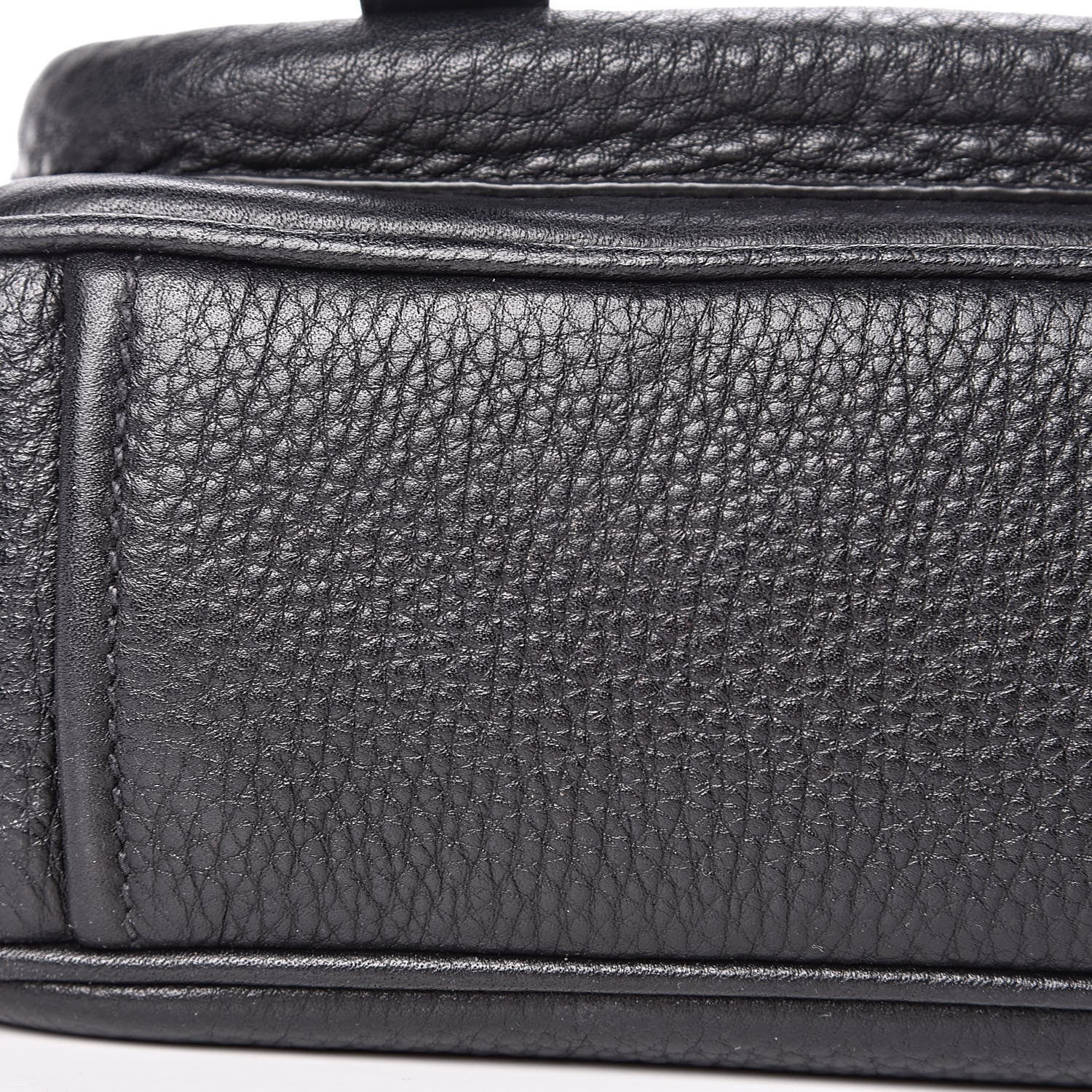 Prada Vitello Daino Double Buckle Messenger Bag Black 14 of 14