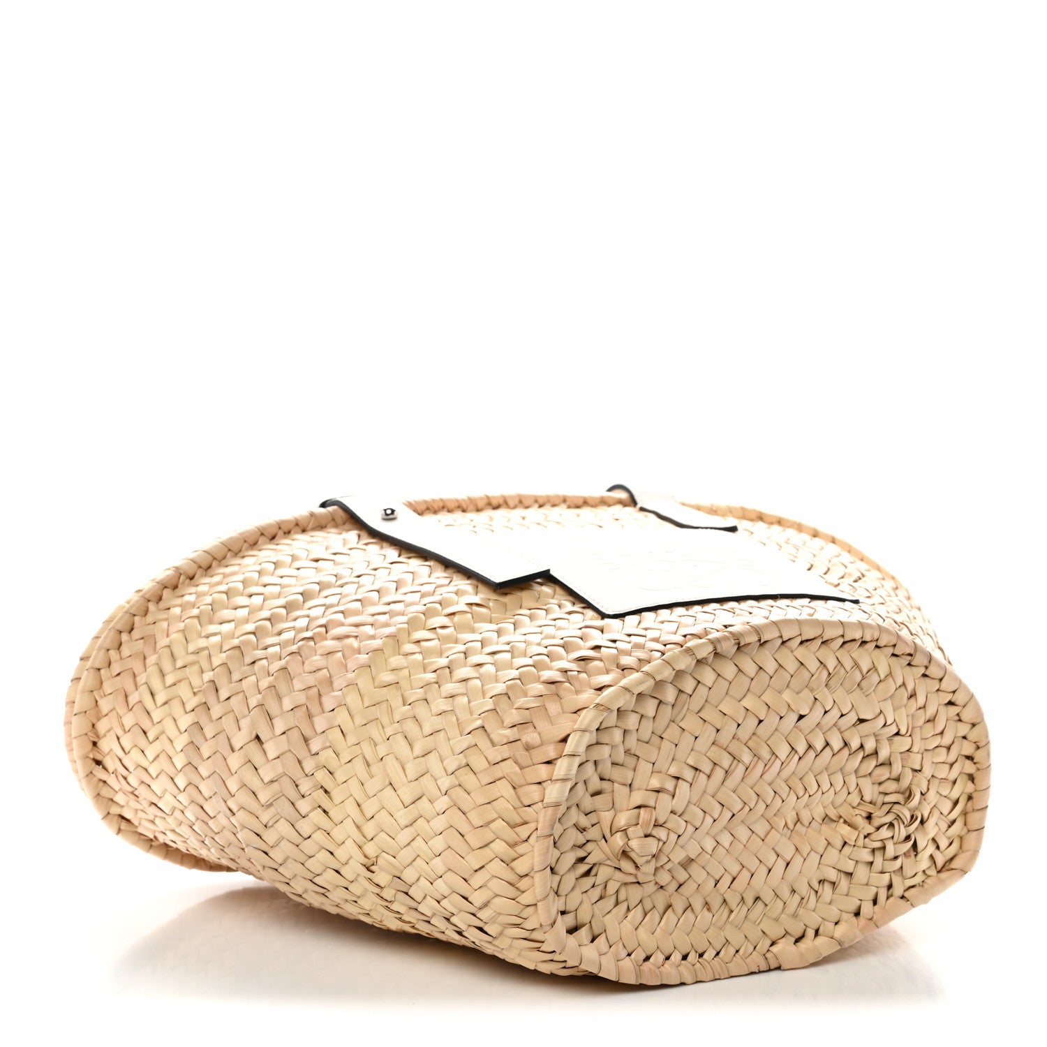 Loewe Raffia Small Basket Tote Bag Natural White 4 of 10