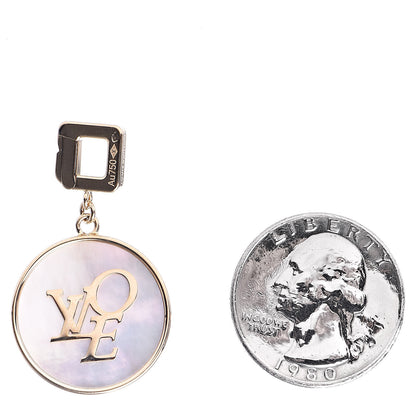 Louis Vuitton 18K Yellow Gold Mother of Pearl Love Charm Pendant 2 of 4