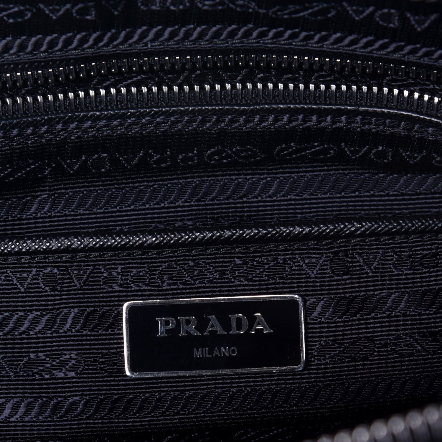 Prada Nylon Tessuto Impuntu Quilted Shoulder Bag Black 6 of 8