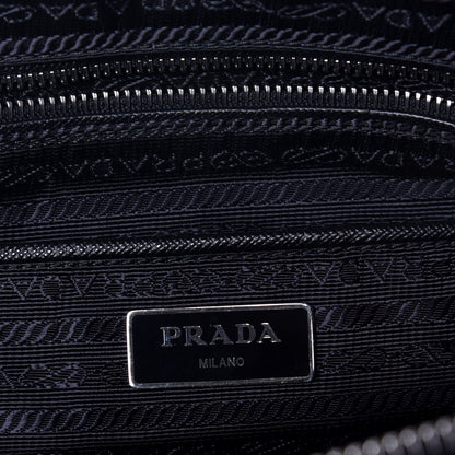 Prada Nylon Tessuto Impuntu Quilted Shoulder Bag Black 6 of 8