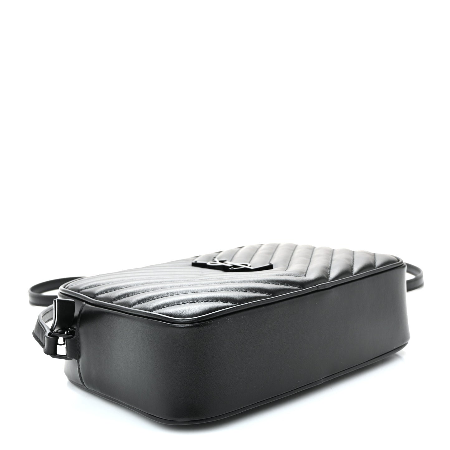 Calfskin Matelasse Monogram Monochrome Lou Camera Bag Black