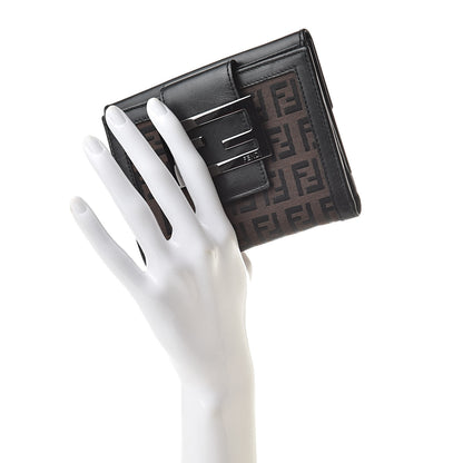 Fendi Zucchino Compact Wallet Tobacco 2 of 8