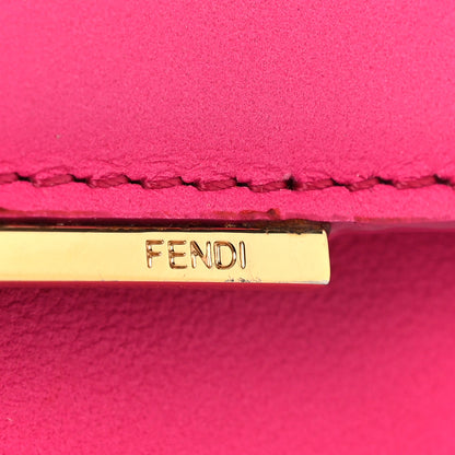 Fendi Vitello Flamingo Tube Wallet on Chain Fuchsia 11 of 13