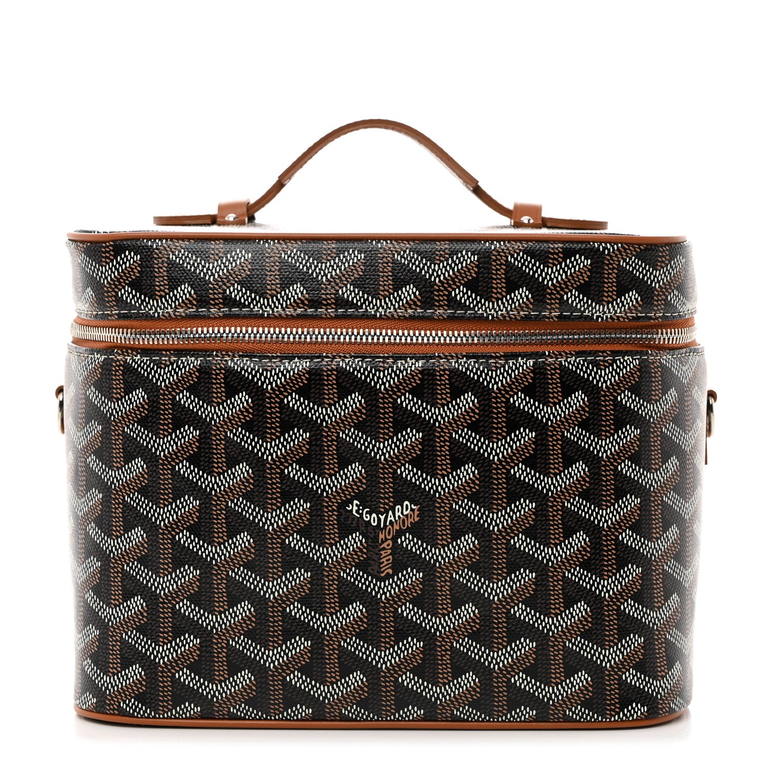 Goyard Goyardine Muse Vanity Case Black Gold 1 of 7