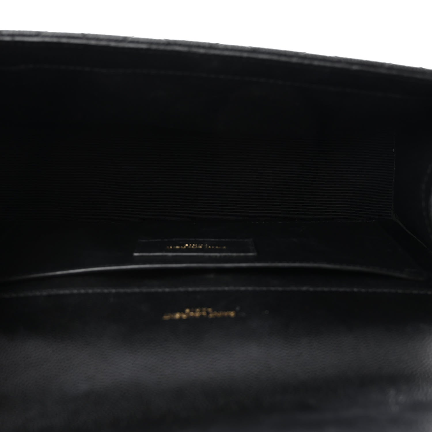 Saint Laurent Grain De Poudre Textured Mixed Matelasse Triquilt Medium Monogram Satchel Black 5 of 10