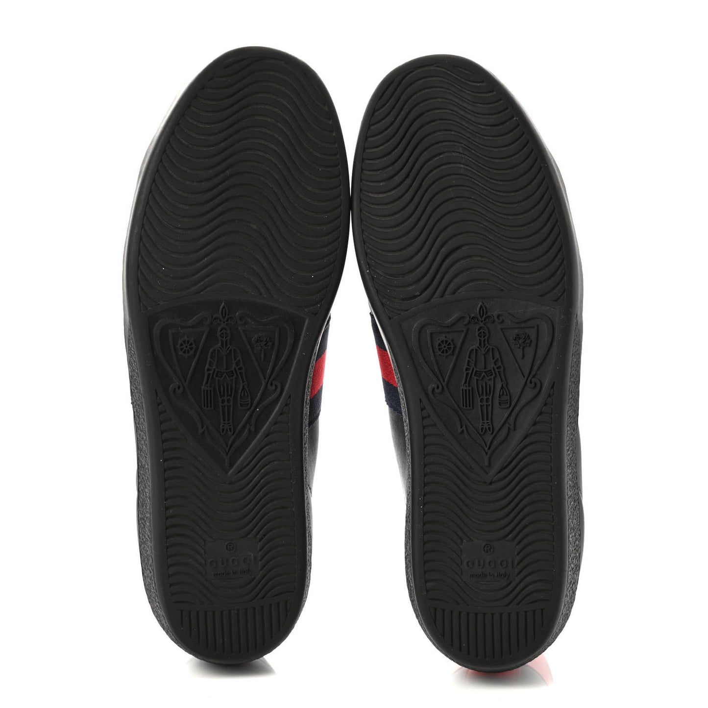 Calfskin Ayers Web Bee Embroidered Ace Sneakers 38 Black