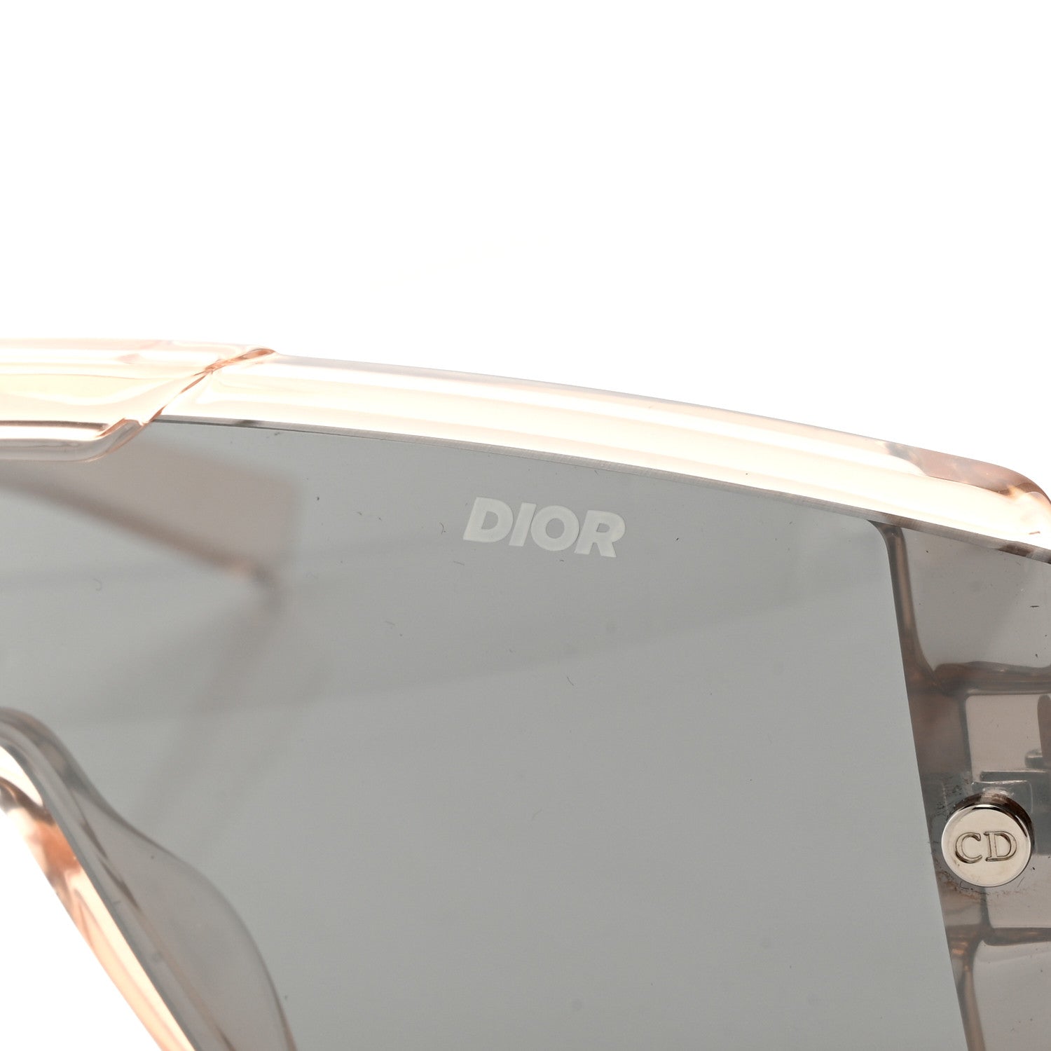 Christian Dior Acetate Diorxtrem MU Oblique Mask Sunglasses Crystal Rose Gold 7 of 9