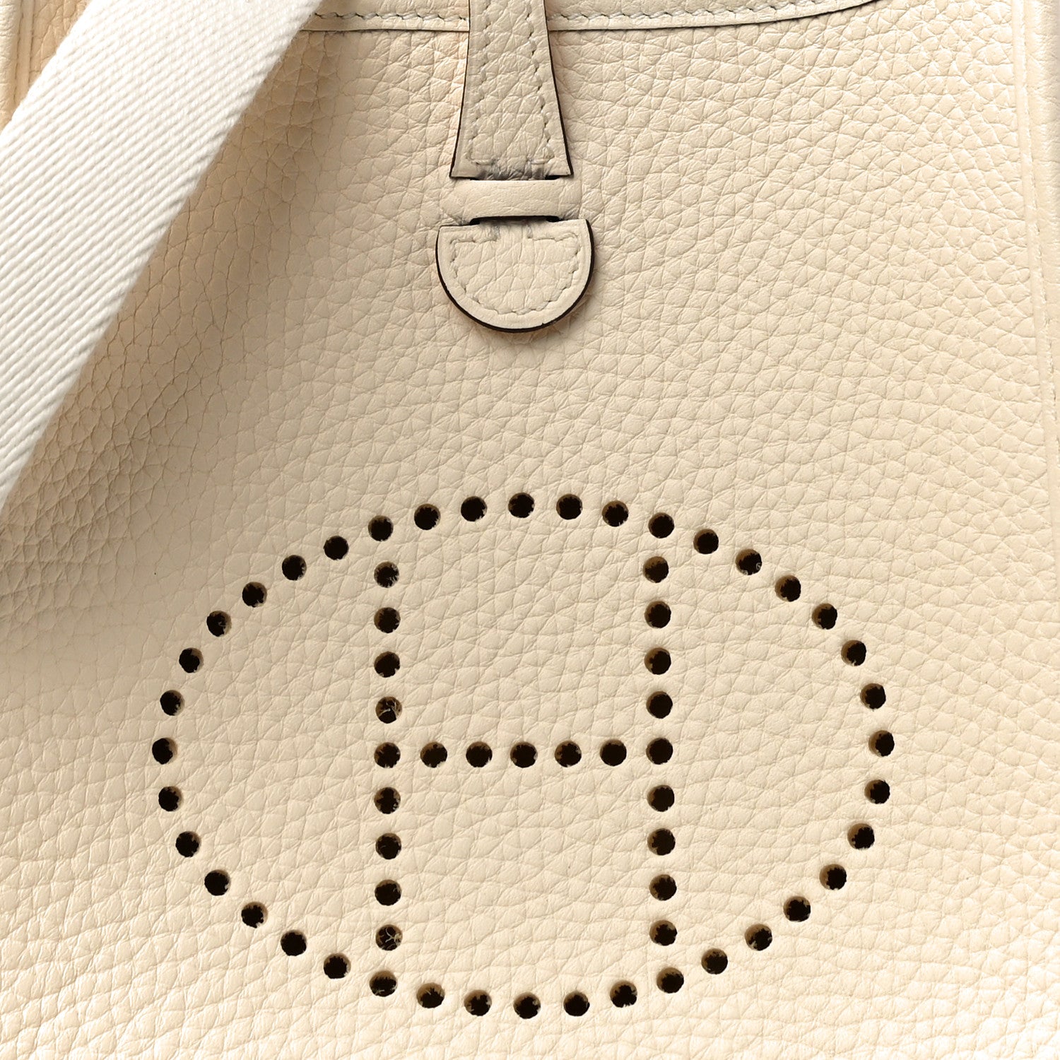 Hermes Taurillon Clemence Amazone Evelyne TPM Nata Craie 7 of 10