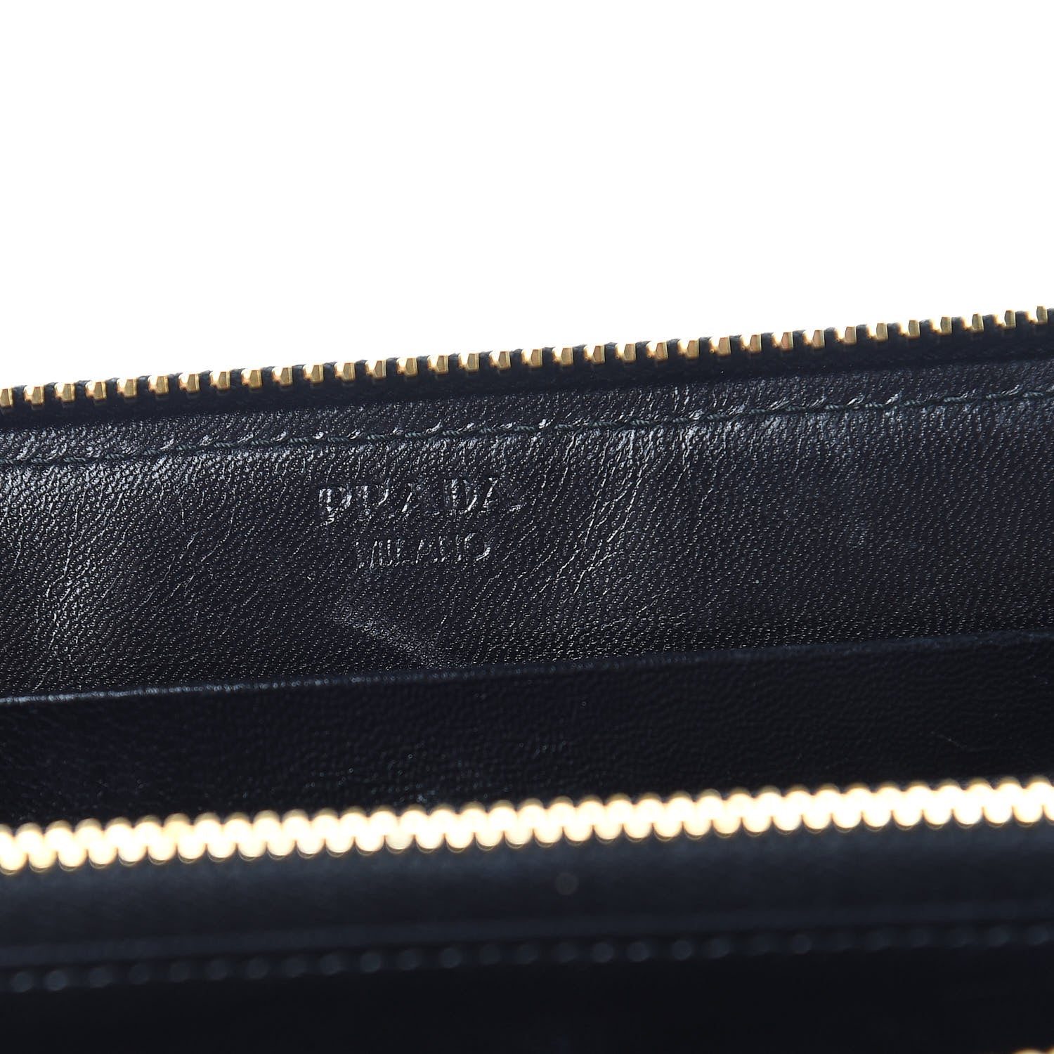 Prada Nappa Flame Zip Around Wallet Black 6 of 9