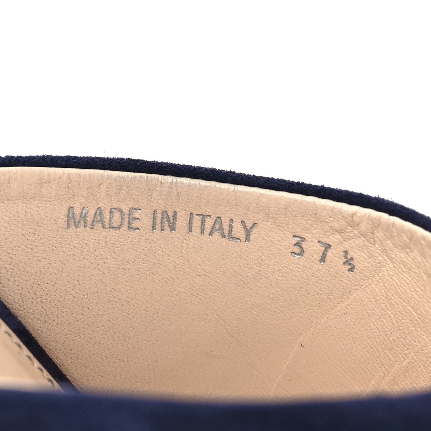 Prada Camoscio Platform 65mm Slide Sandals 37.5 Blue 8 of 9