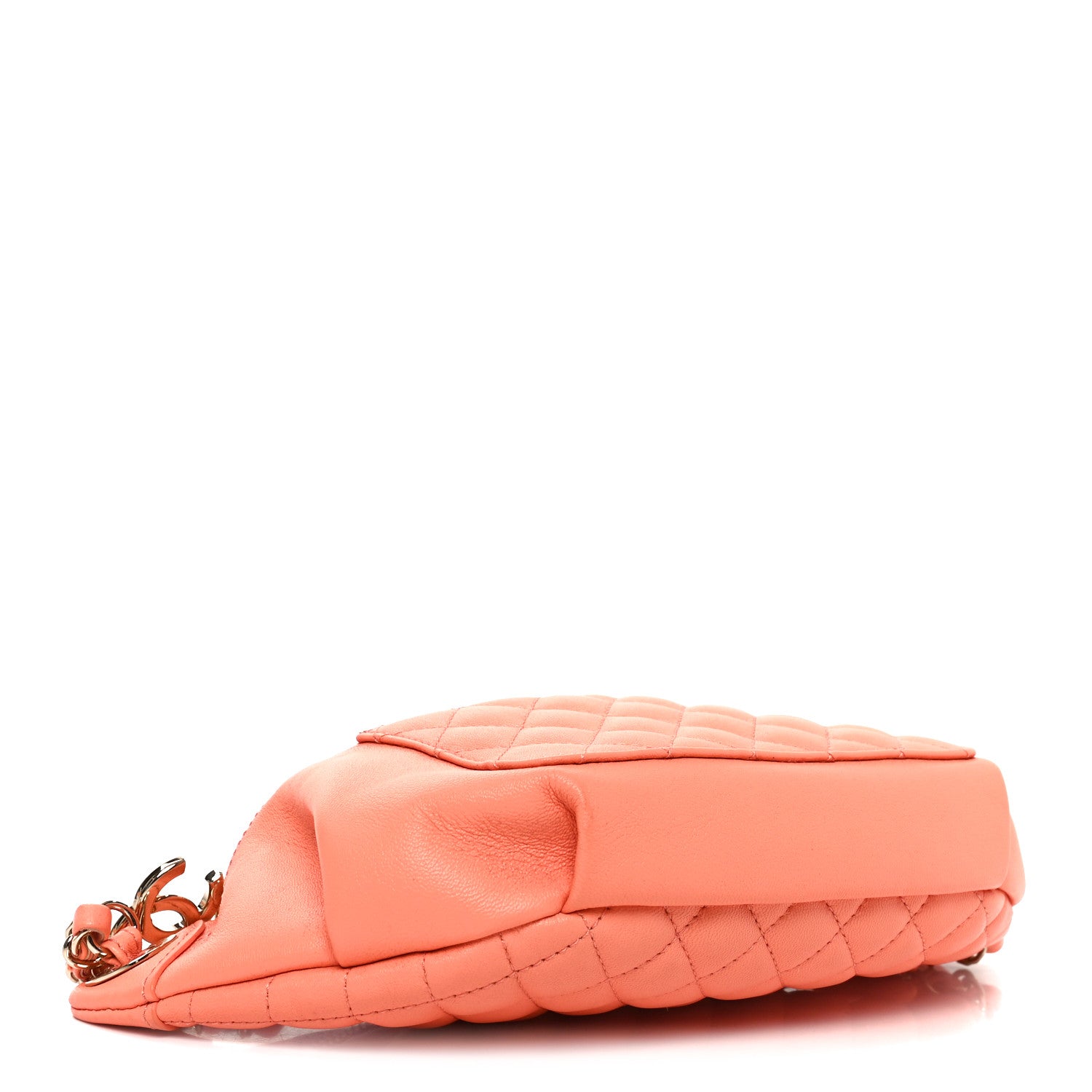 Chanel Lambskin Quilted Bi Waist Bag Fanny Pack Orange 7 of 19