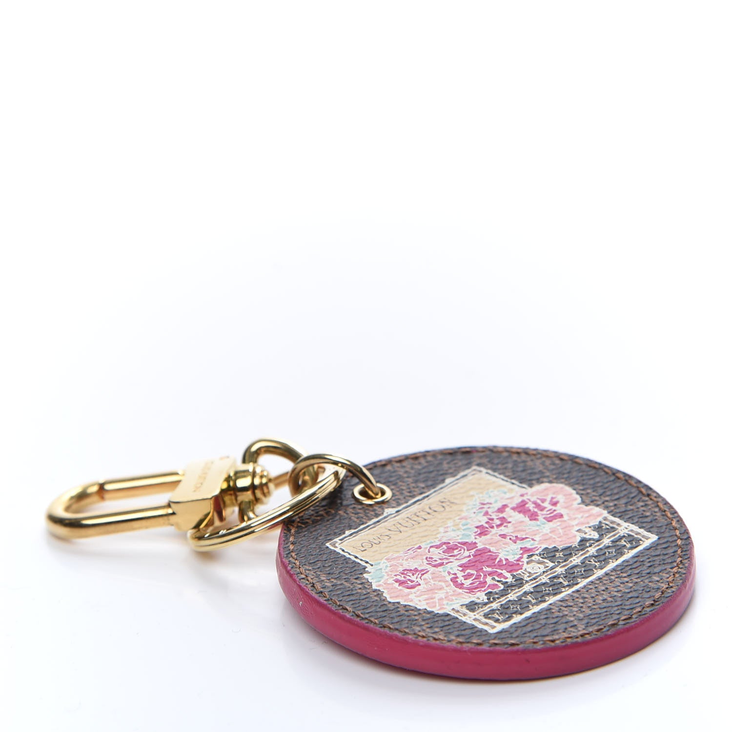 Louis Vuitton Damier Ebene Illustre Posies Bag Charm 5 of 6
