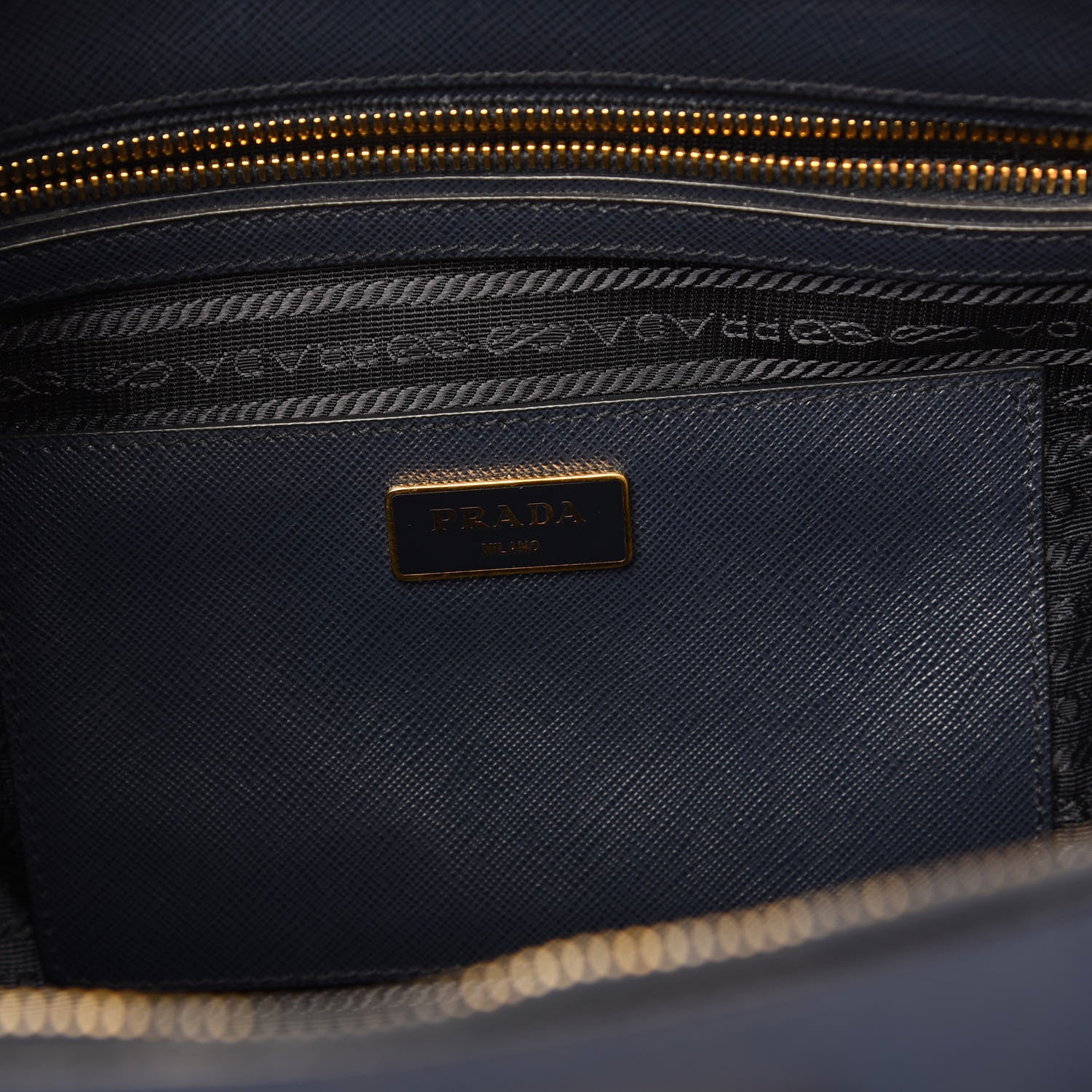 Prada Saffiano Lux Colorblock Medium Galleria Double Zip Tote Baltico Bluette 5 of 10