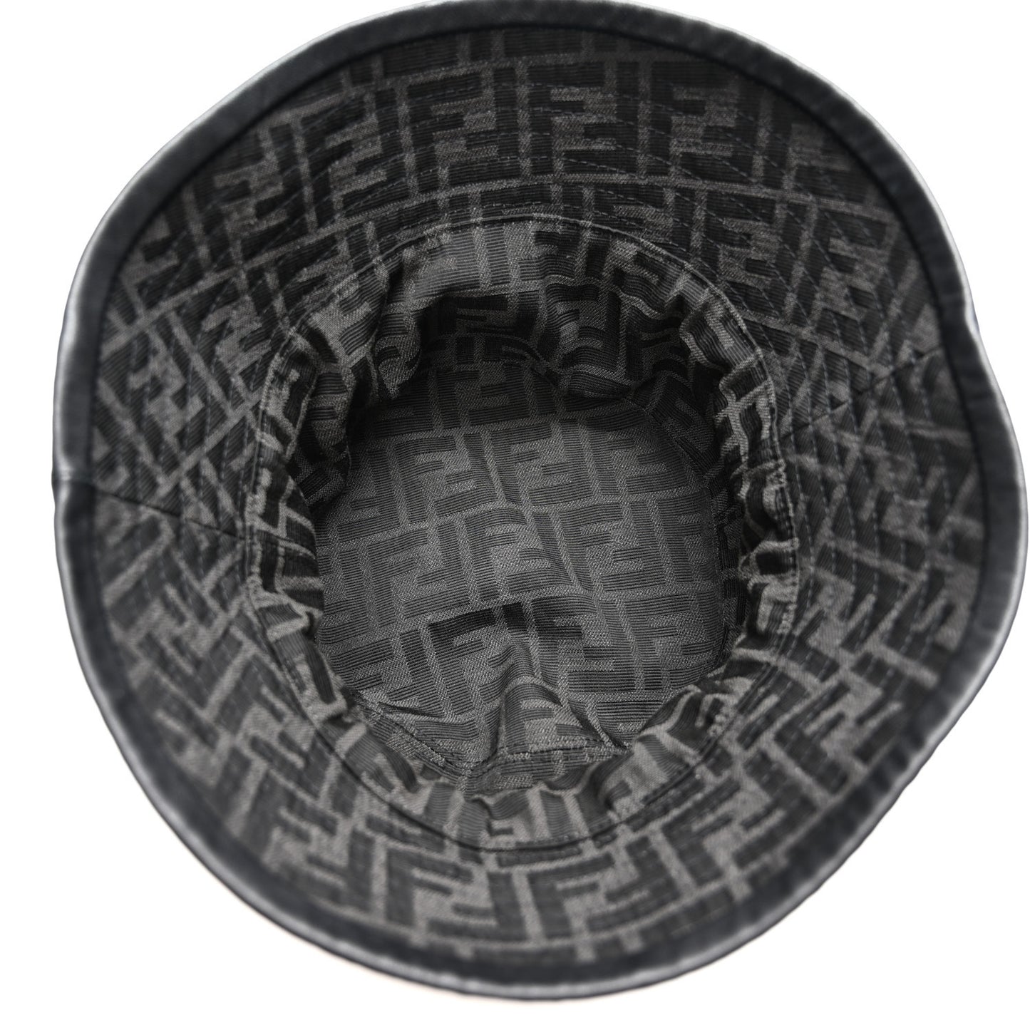 Fabric Jacquard FF Bucket Hat L Black
