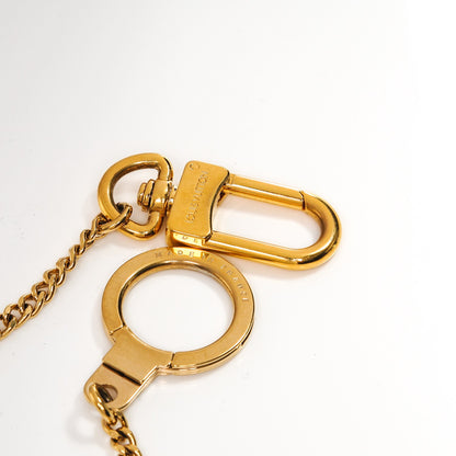 Louis Vuitton Metal Pochette Extender Key Ring Chain Gold 3 of 3