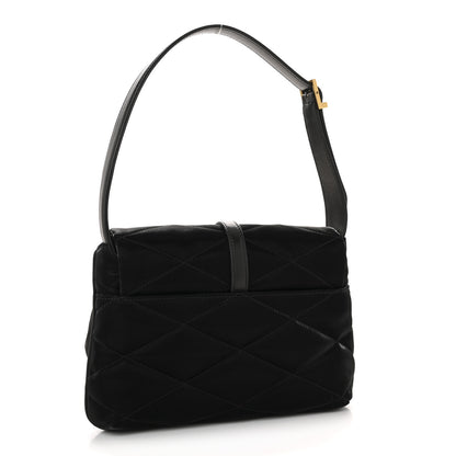Saint Laurent Satin Quilted Le 57 Diamond Shoulder Bag Black 3 of 12
