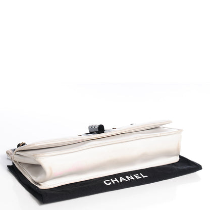 Chanel Lambskin Chocolate Bar Mademoiselle Flap Black White 4 of 8