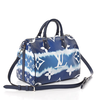 Louis Vuitton Monogram Escale Speedy Bandouliere 30 Blue 2 of 10