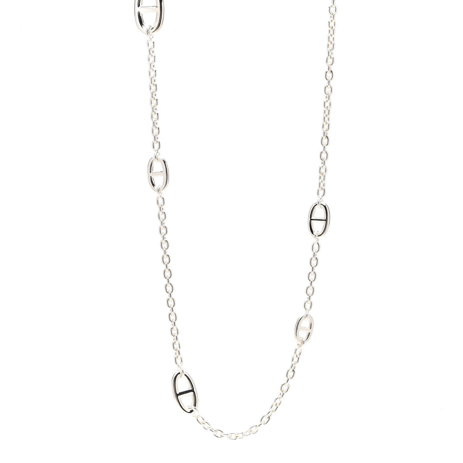 Hermes Sterling Silver Farandole Necklace 120 1 of 5