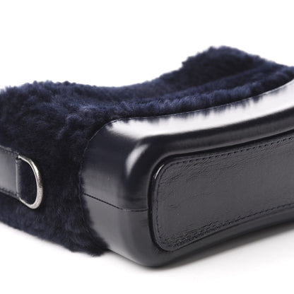 Chanel Shearling Small Gabrielle Hobo Navy 6 of 10