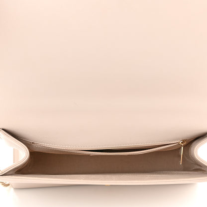 Chanel Grained Calfskin Quilted Large Label Click Flap Bag Light Beige 4 of 13