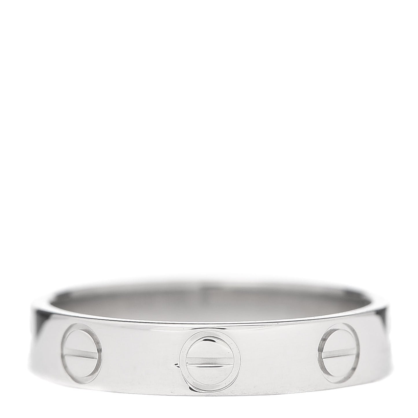 Platinum 3.5mm LOVE Wedding Band Ring 49 4.75