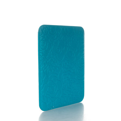 Chanel Lambskin Camellia Embossed iPad Case Turquoise 3 of 7