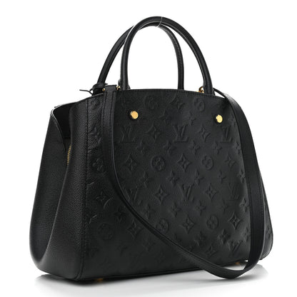 Louis Vuitton Empreinte Montaigne MM Black 3 of 10