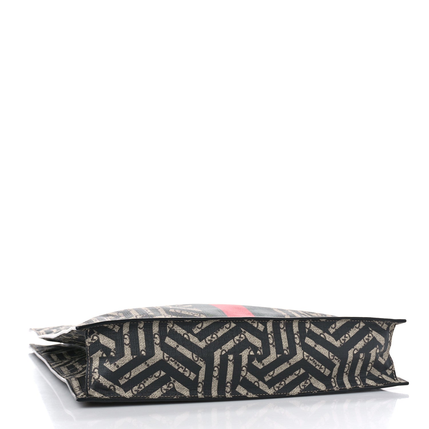 Gucci GG Supreme Monogram Caleido Web Vertical Tote Black 4 of 9